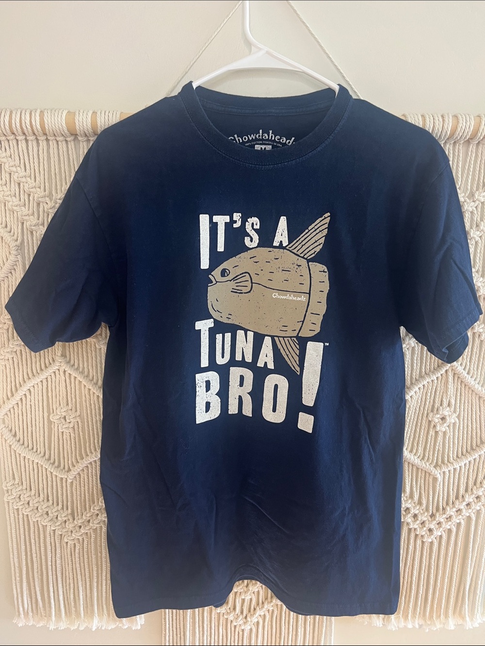 Men's Navy 'It's a Tuna Bro!' Short Sleeve Tee